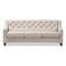 Baxton Studio Arcadia Beige Upholstered Button-Tufted Living Room 3-Seater Sofa 130-7095 - alternate 2